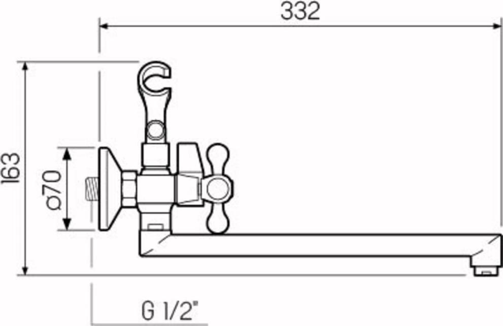 Смеситель для ванны SL65-140EK