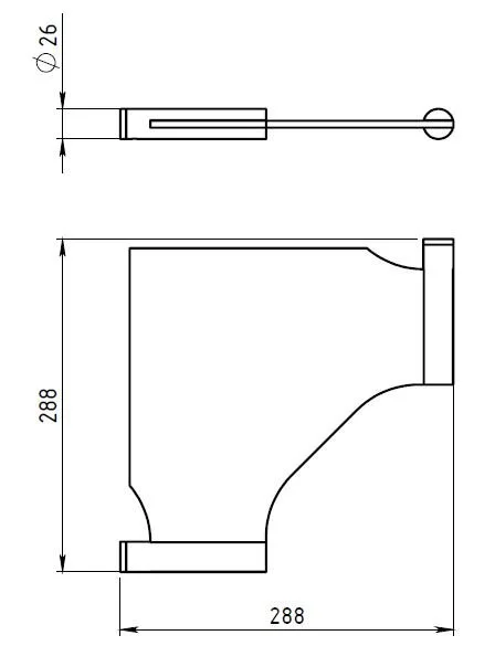 Полка Novaservis Novatorre 2 6235.0 хром