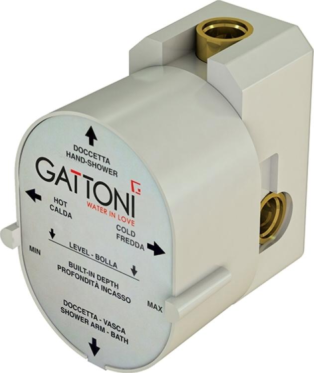 Монтажная коробка с 2-мя выходами Gattoni Gbox SC0550000cr