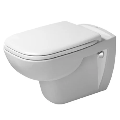 Подвесной унитаз Duravit D-Code Rimless 25700900002, с крышкой-сиденьем SoftClose 0067390000, безободковый