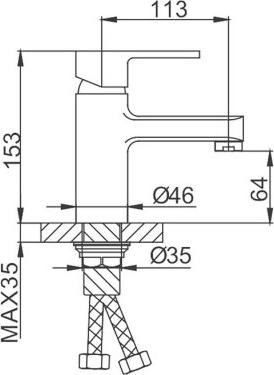 Смеситель для раковины Frud R10072