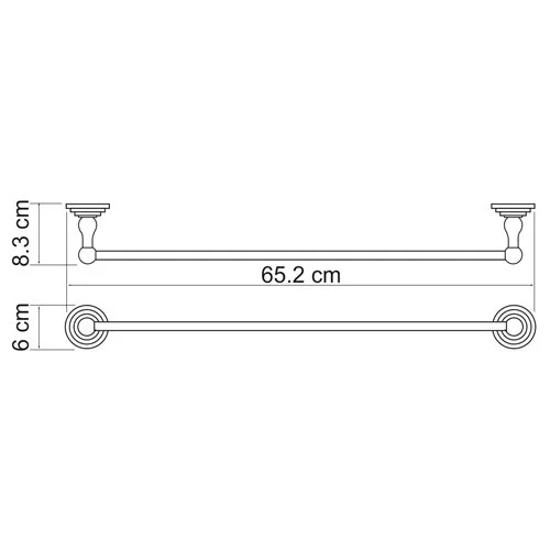 Полотенцедержатель WasserKRAFT Ammer К-7000 K-7030 хром