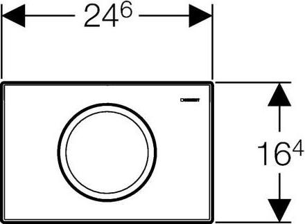 Кнопка смыва Geberit Delta 11 115.120.11.1, белый