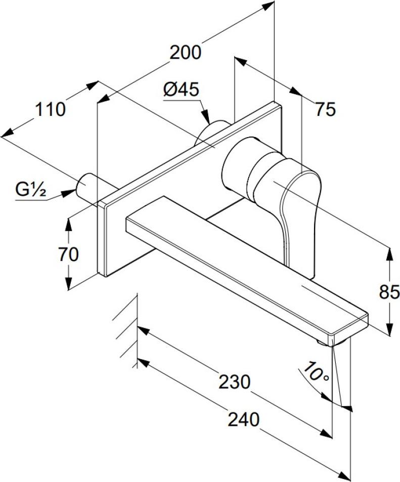 Смеситель для раковины Kludi Zenta SL 482480565, хром