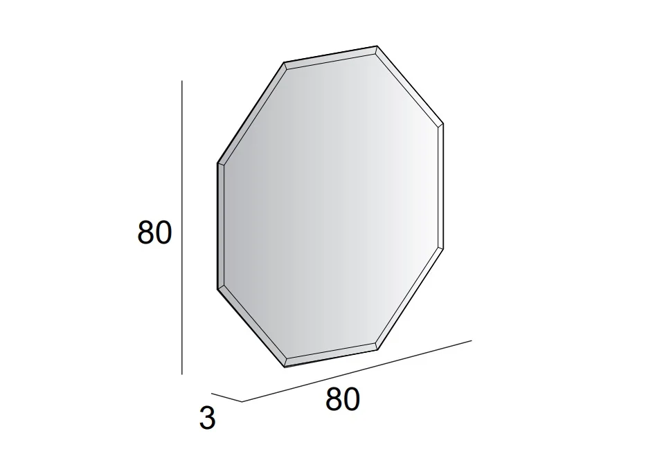 Зеркало Cezares 45079 белый