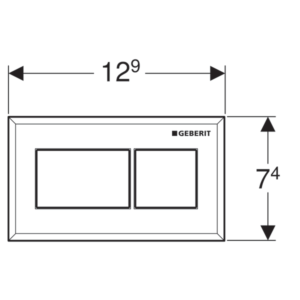 Кнопка смыва Geberit 116.053.KV.1 чёрный