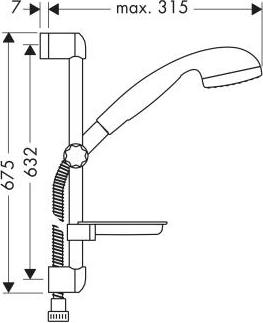 Душевой гарнитур Hansgrohe Croma 27757000