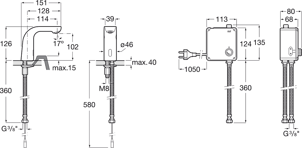 Смеситель для раковины Roca L20-E 5A5709C00