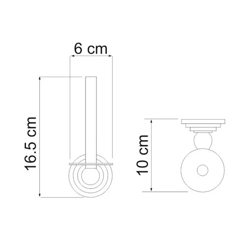 Держатель туалетной бумаги WasserKRAFT Ammer К-7000 K-7097 хром