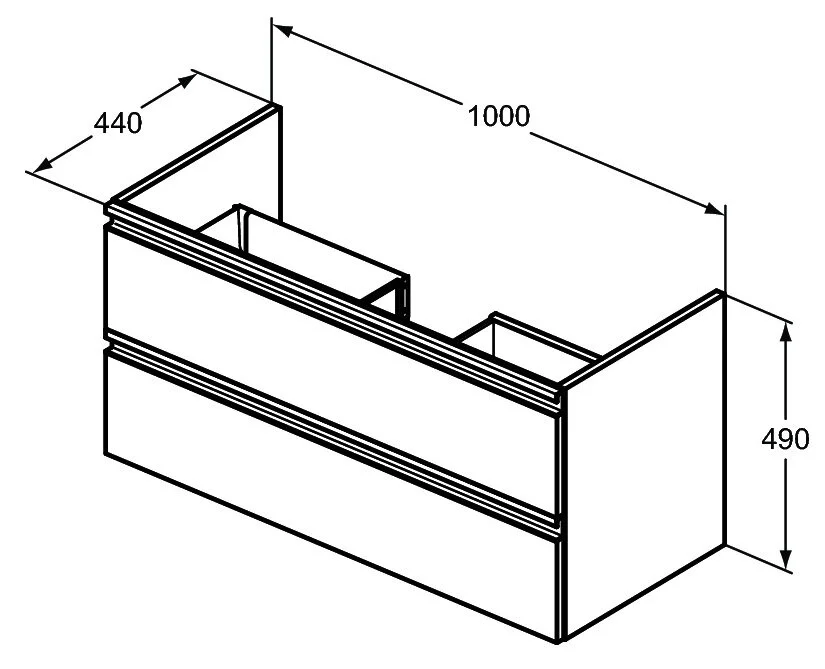 Тумба под раковину Ideal Standard Tesi T0052OV белый