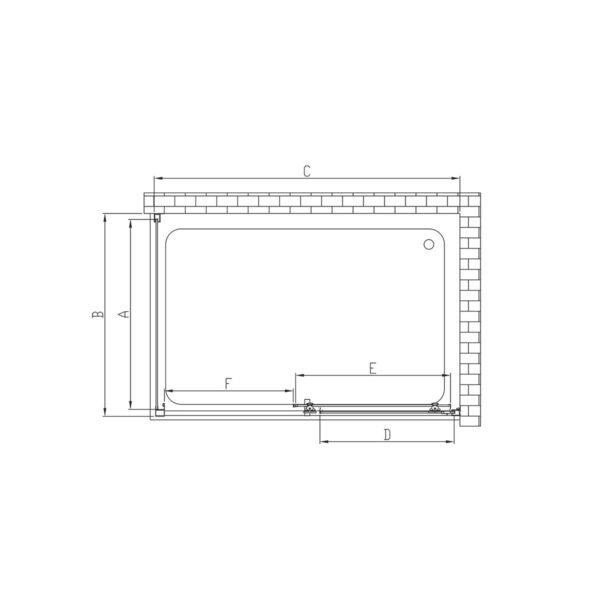 Душевой уголок Vincea Alpha VSR-3AL9011CLG 110x90, брашированное золото, стекло прозрачное