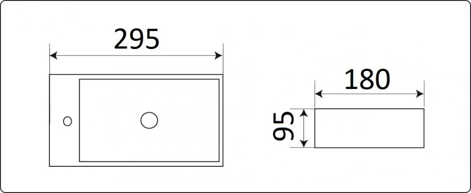 Раковина CeramaLux Серия N N 9048GTL белый