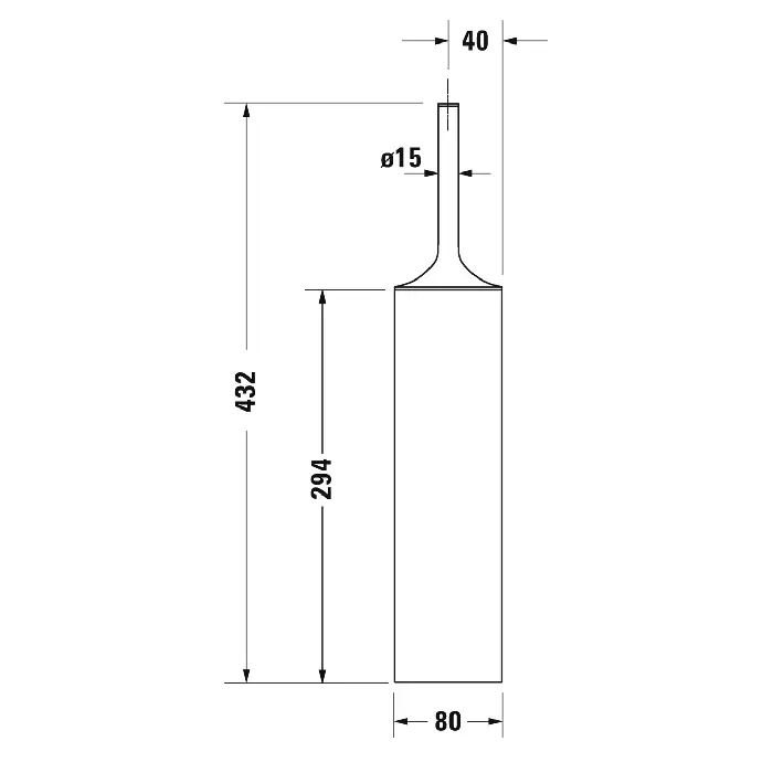 Ёршик Duravit Starck T 99454600 черный