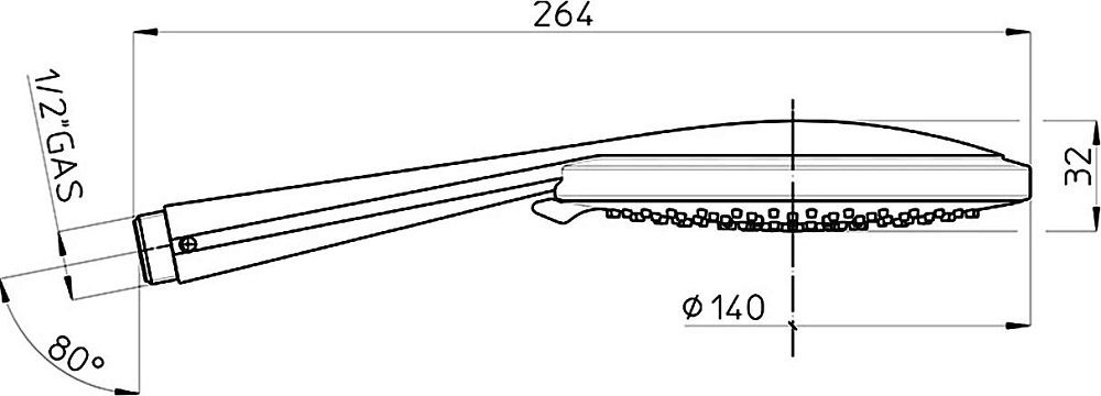 Душевой гарнитур Bossini Flat D45002 CR