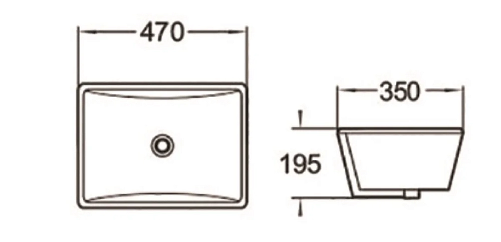 Villeroy boch artis раковина для установки на столешницу 610 x 410 x 130 mm