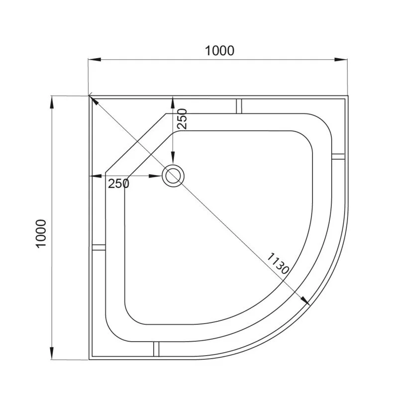 Душевая кабина Deto L L601NGM