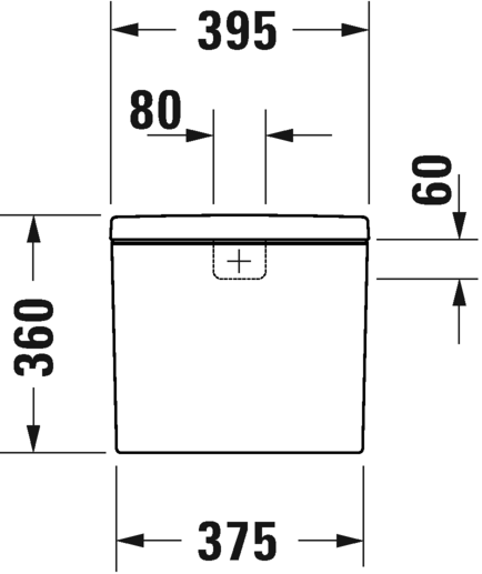 Бачок для унитаза Duravit D-Neo 0944100005 боковой подвод