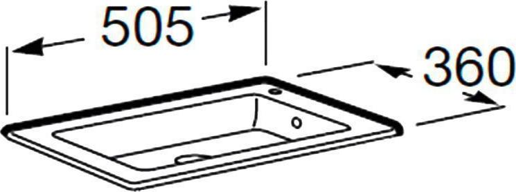 Мебельная раковина Roca Debba Unik 50 732799J000