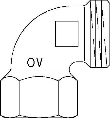 Угольник Oventrop Cofit S 90° G3/4"xRp3/4"