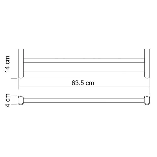 Полотенцедержатель WasserKRAFT Berkel К-6800 K-6840 хром