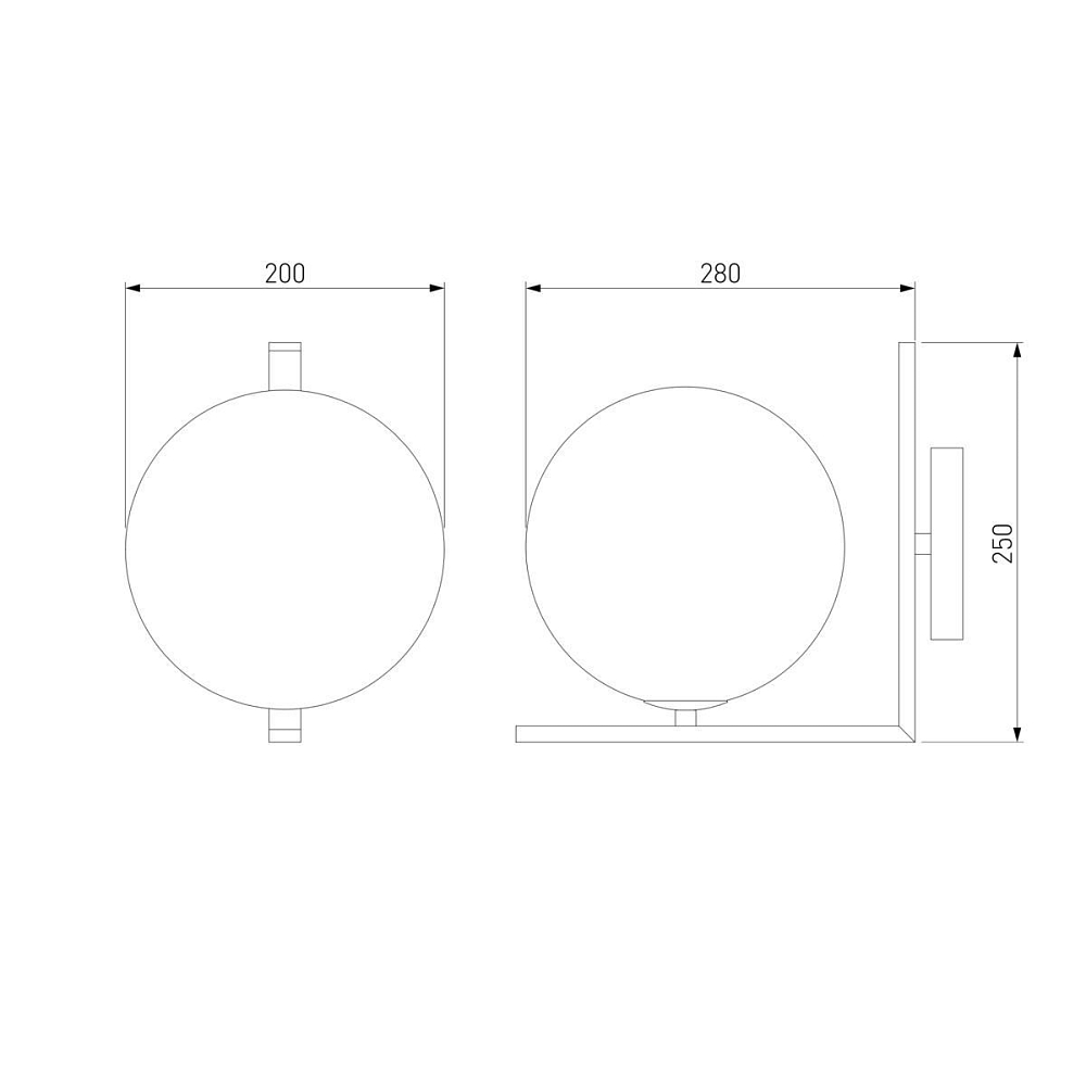 Бра Eurosvet Shape 70131/1 хром