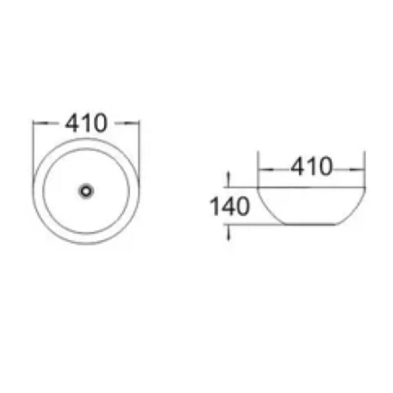 Раковина накладная Comforty 4139772 золото