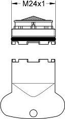 Аэратор GROHE с внешней резьбой M 24 x 1 13926000