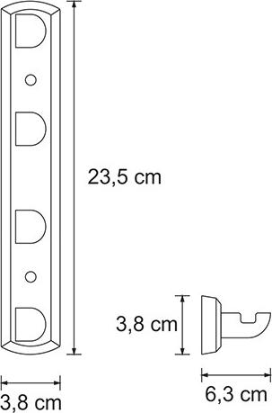 Крючок WasserKRAFT Kammel K-8374W, белый