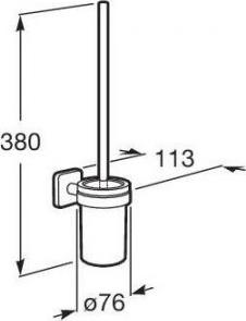 Настенный держатель для ёршика Roca Victoria 816667001