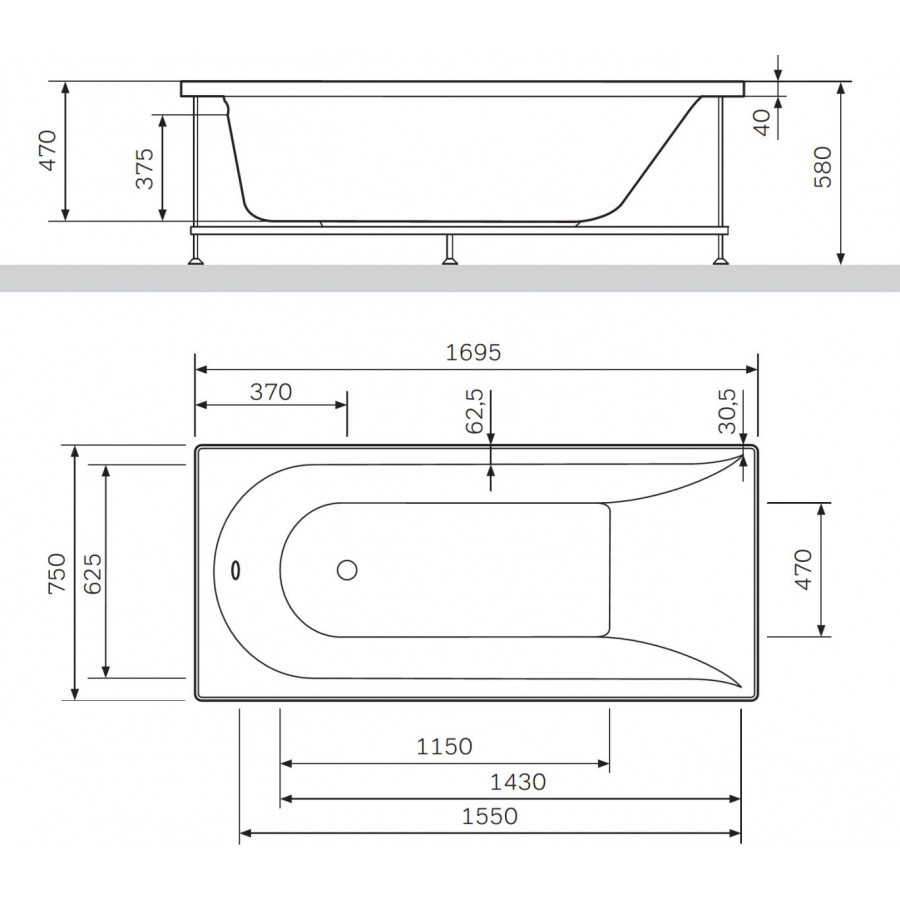 Зеркало Comforty Феррара 100 00004147993, белый глянец