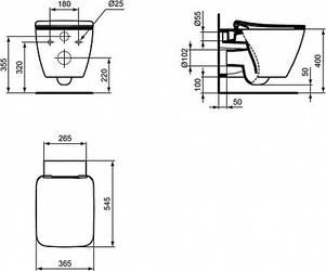 Подвесной унитаз Ideal Standard Strada II T359601