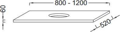 Столешница для раковины Jacob Delafon Parallel EB63-1000-N18