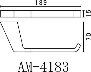 Держатель туалетной бумаги Art&Max Techno AM-E-4183, хром