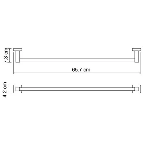 Полотенцедержатель WasserKRAFT Lippe К-6500 K-6530 хром