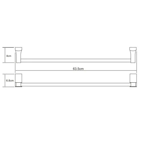 Полотенцедержатель WasserKRAFT Exter K-5200 K-5230 бронза