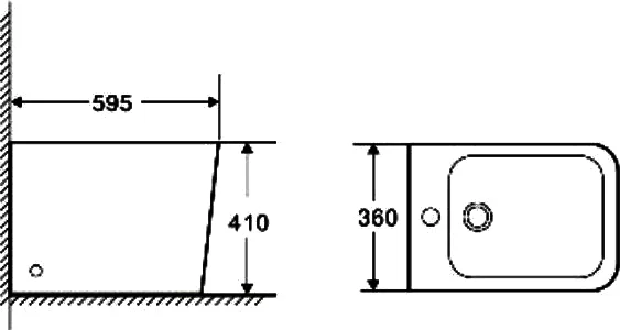 Биде напольное WeltWasser Gelbach 003 MT-BL 10000003746, черный матовый