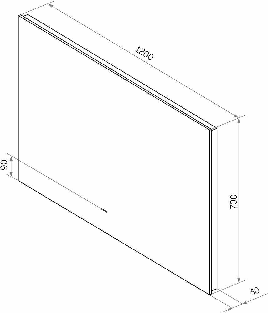 Мебель для ванной DIWO Элиста 120 белый мрамор, с раковиной Moduo 50 Square