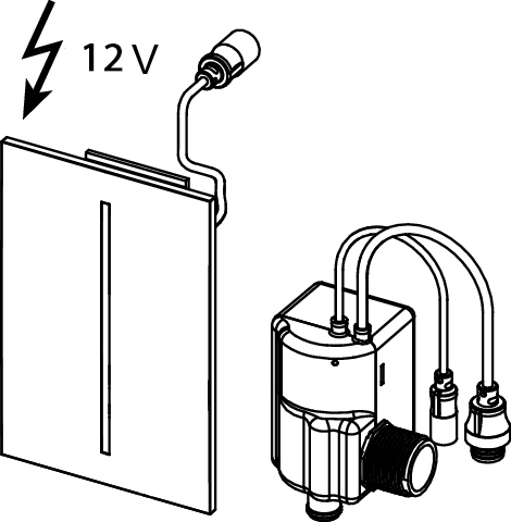 Кнопка смыва Tece filo urinal 9242050 230 V белая