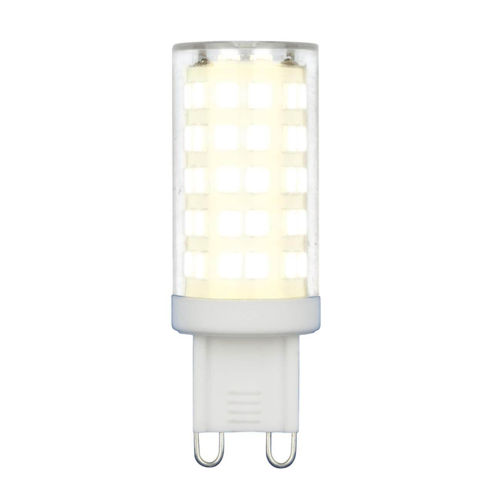 Лампа светодиодная Uniel G9 9W 3000K прозрачная LED-JCD-9W/3000K/G9/CL GLZ09TR UL-00006488