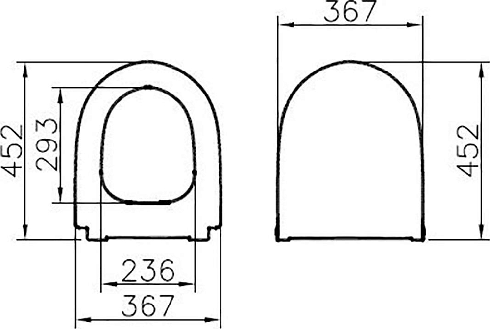 Крышка-сиденье VitrA Sento 120-050-009 микролифт, матовый серый