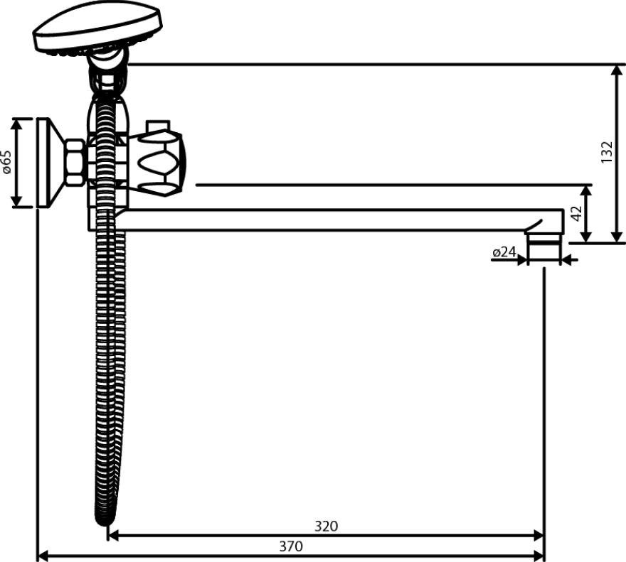 Смеситель Dorff Modern D7095000 универсальный