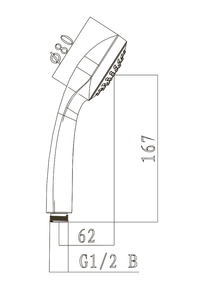 Душевая лейка Lemark LM0211C хром