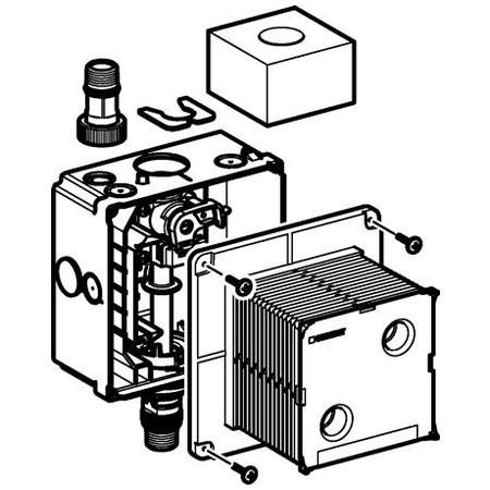 Блок управления смывом для писсуара Geberit 116.001.00.1
