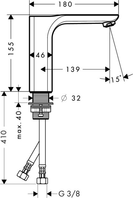 Смеситель для раковины Axor Urquiola 11021990, золото