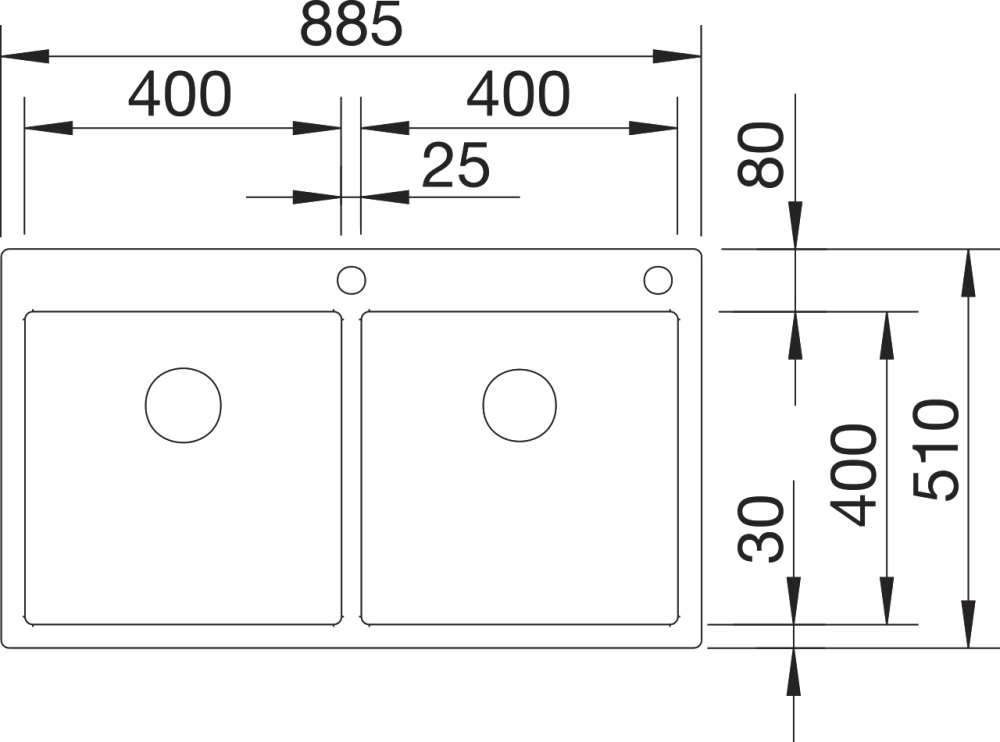 Кухонная мойка Blanco Claron 400/400-IF/A 521654