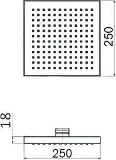 Верхний душ Mariani SQ00425