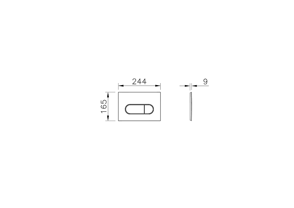 Комплект унитаза с инсталляцией Vitra Mia Round 9873B003-7201, хром