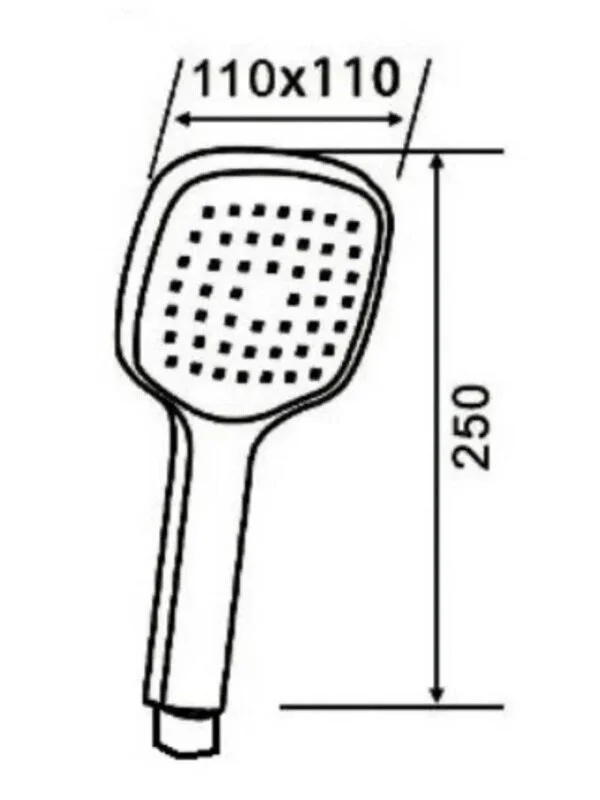 Душевая лейка Orange O-Shower S04HSW белый