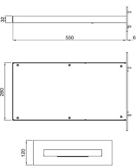 Душ верхний Webert Comfort AC0700845 хром