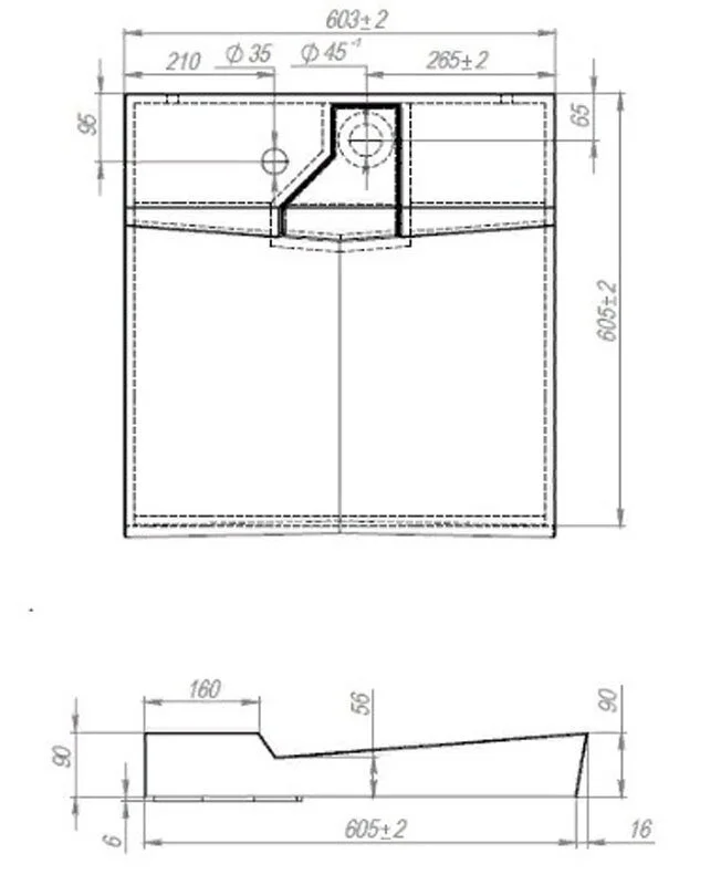 Раковина SuperSan ALG-01 белый